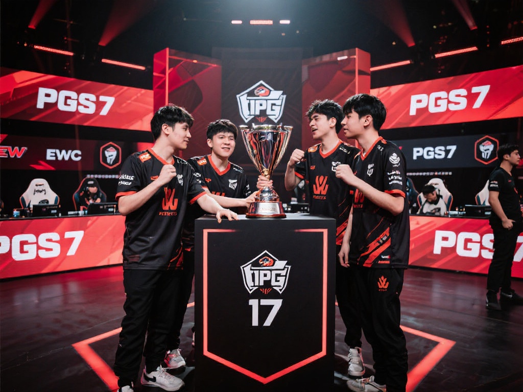 17战队PGS7夺冠后直通沙特EWC及PGC，荣耀不止奖金！